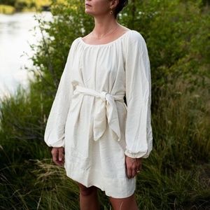 Honeydove Vintage Puff Sleeve Dress
